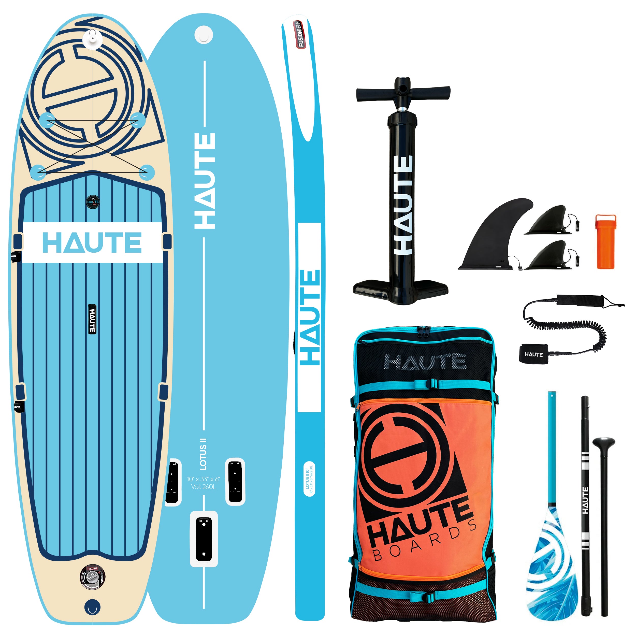 Lotus II 10'0 Şişme Sup Paddle Board Full Set
