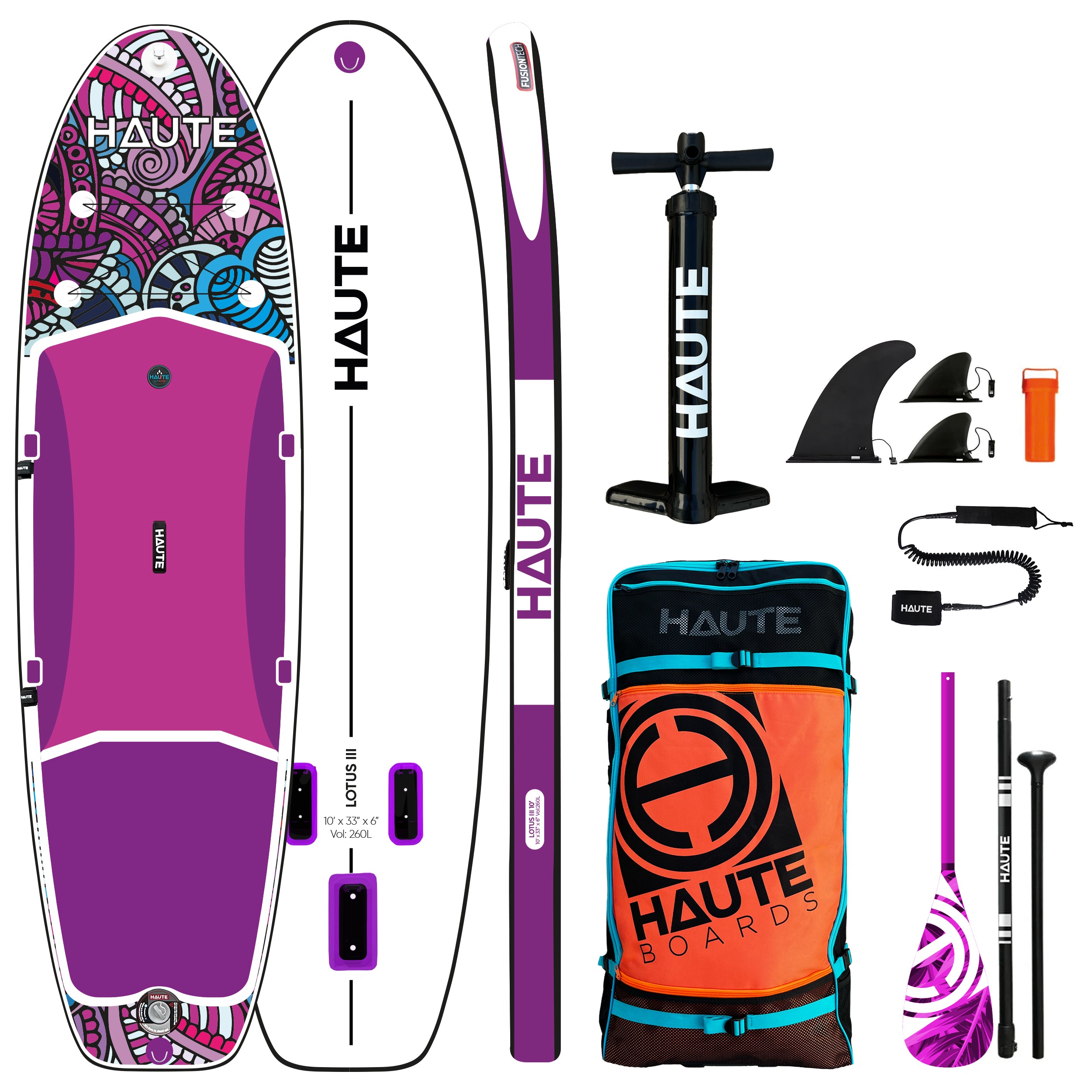 Lotus III 10'0 Şişme Sup Paddle Board Full Set