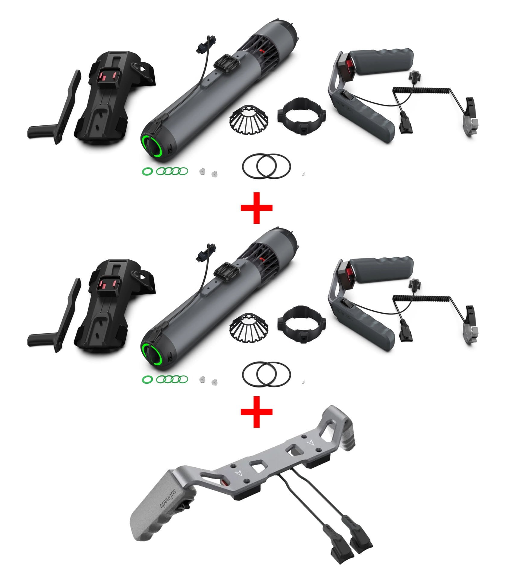 Subnado Sualtı Scooter Standart x2 + İkili Tutma Kolu